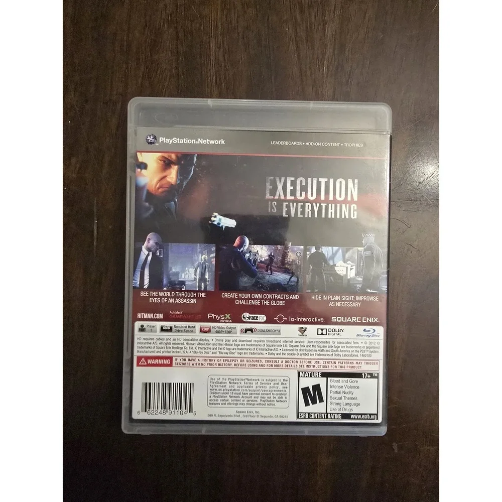 Hitman: Absolution (Sony PlayStation 3, PS3) (Great Condition)